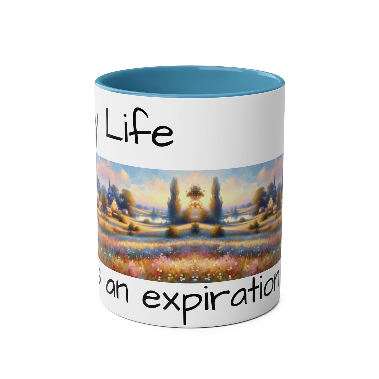 Enjoy Life Two-Tone Coffee Mugs, 11oz