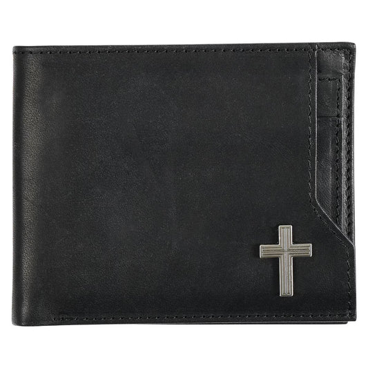 Silver Cross Black Genuine Leather Wallet