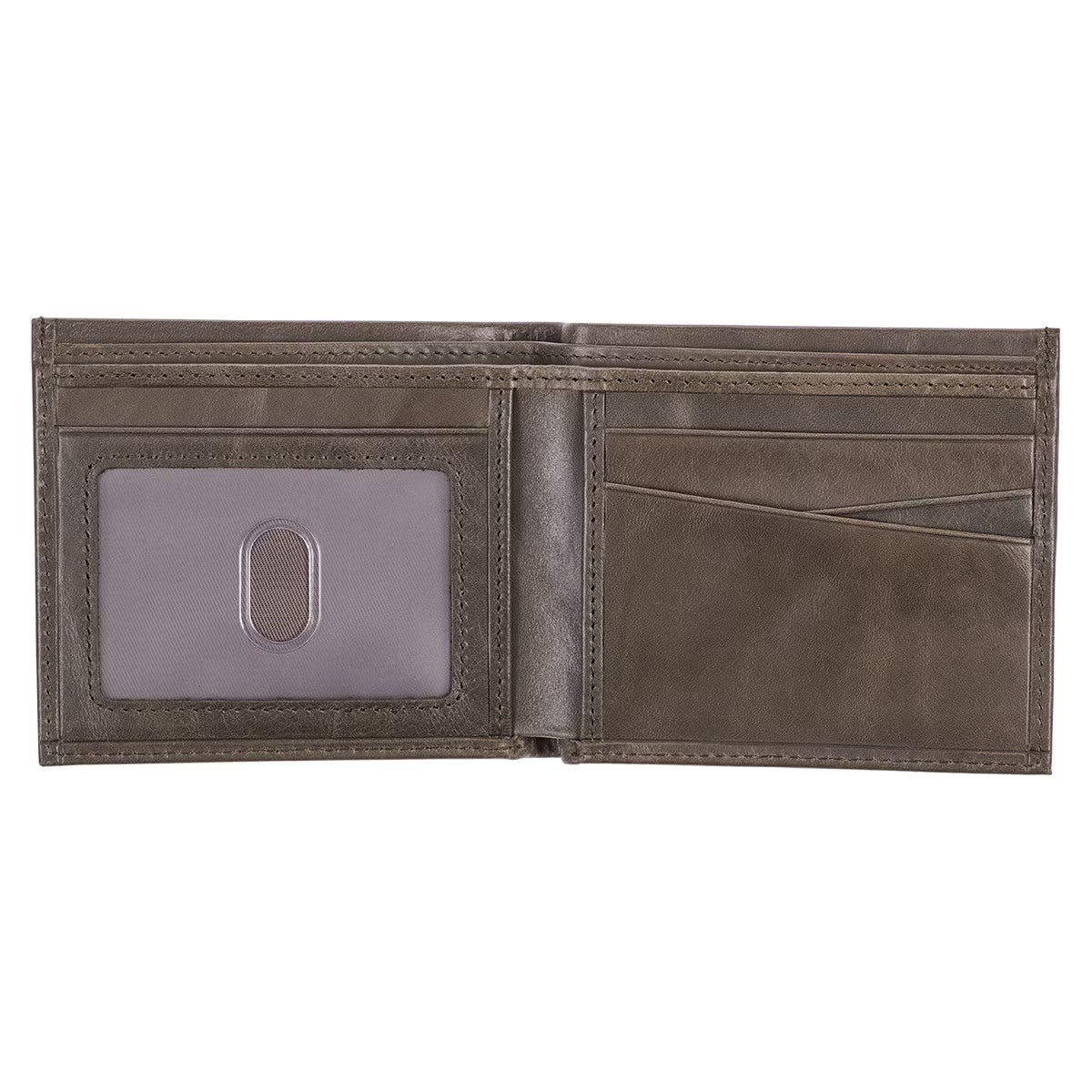 With God All Things Are Possible Brown Genuine Leather Wallet - Matthew 19:26