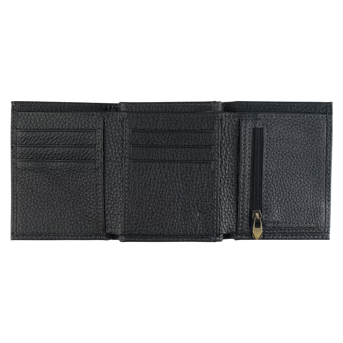 Walk by Faith Black Genuine Leather Wallet - 2 Corinthians 5:7