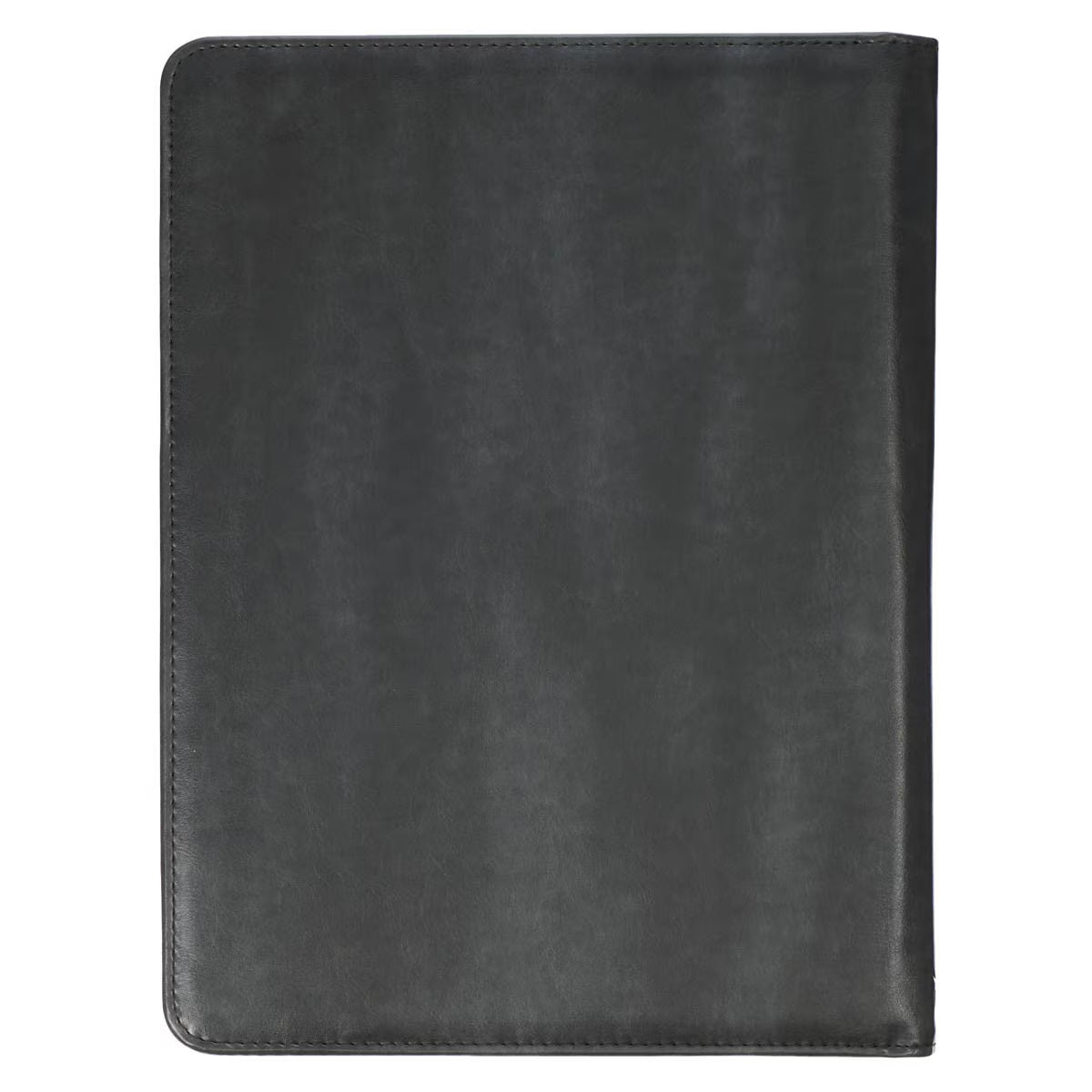 Be Strong and Courageous Gray Faux Leather Executive Padfolio - Joshua 1:9