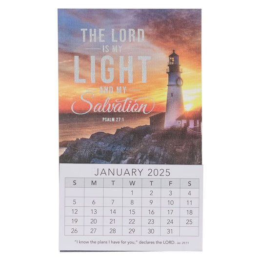 The Lord is my Light 2025 Mini Magnetic Calendar - Psalm 27:1